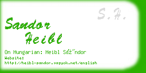 sandor heibl business card